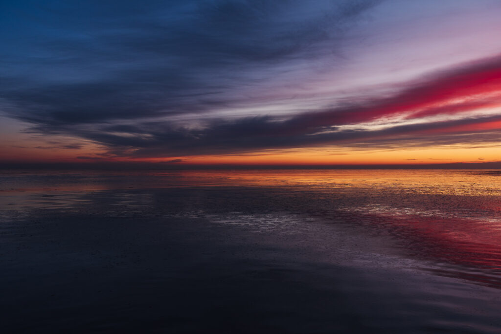 Winter sunrise on Lake Michigan - Chicago lakefront photography by Michael Courier