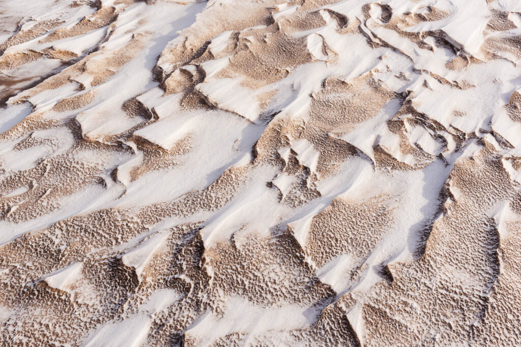 Winter textures near Foster Beach - Chicago lakefront photography by Michael Courier